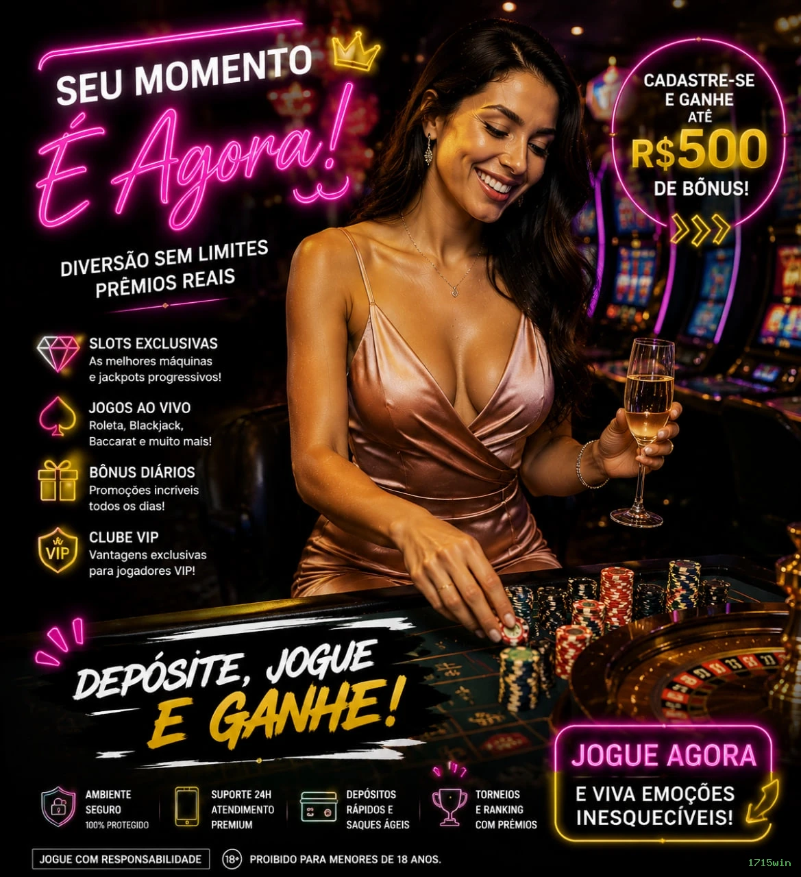 Ganhe prêmios incríveis na 1715win